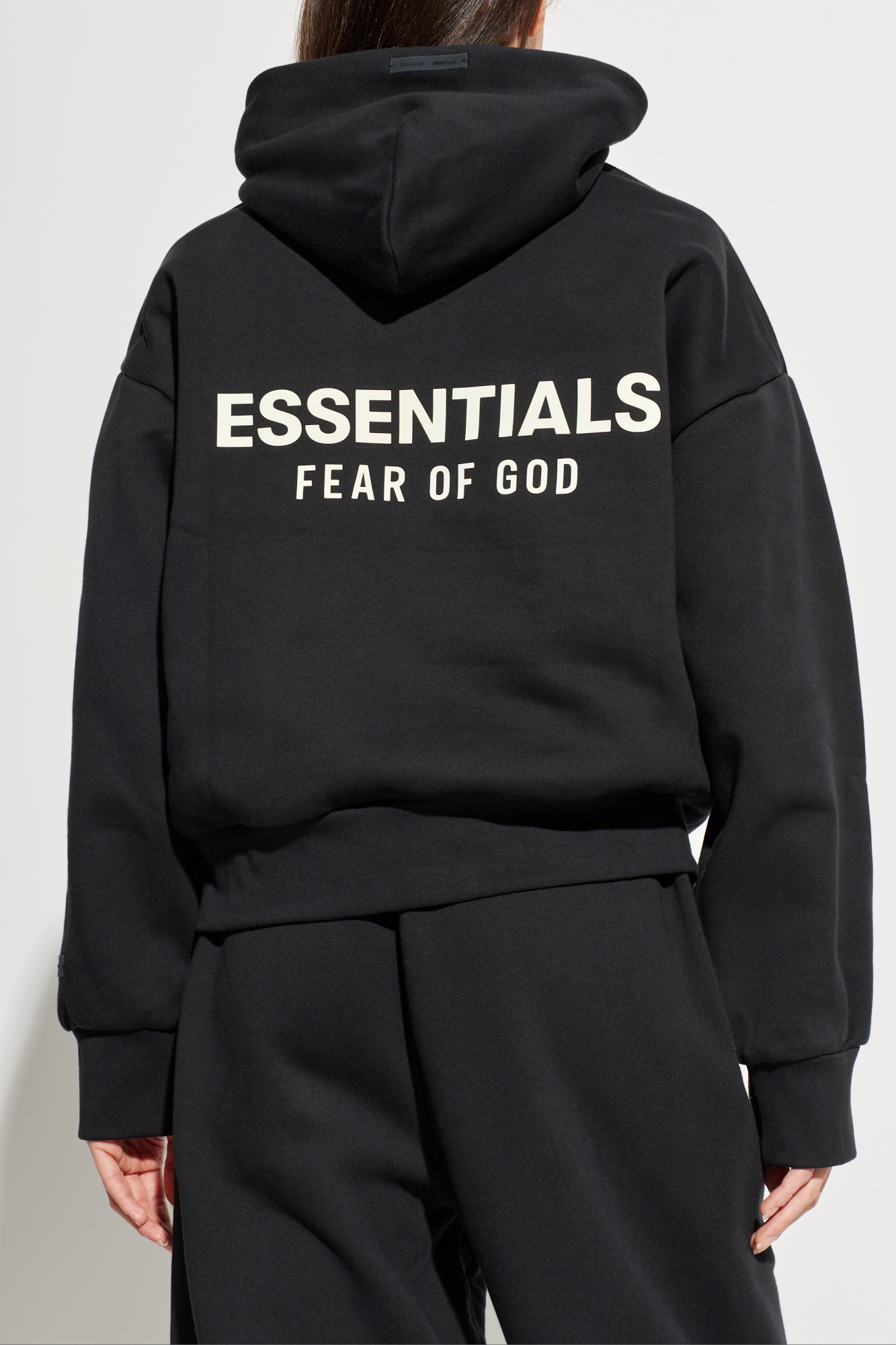 Black Hoodie Fear Of God Essentials - Vitkac Canada